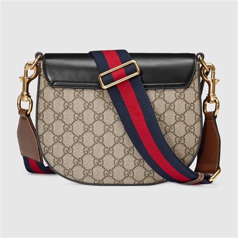 gucci print shoulder bag|gucci shoulder bag women.